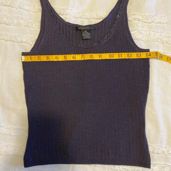 Rebecca Taylor Sweater Beaded Tank Top - Picture 6 of 8